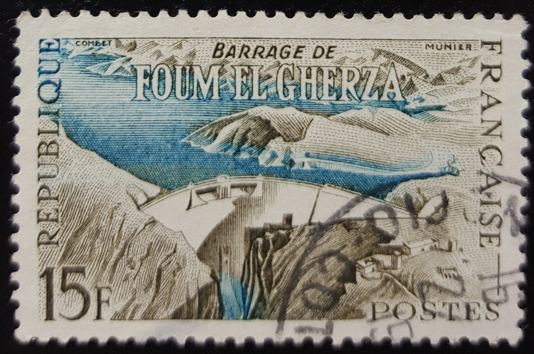 YT1203 Barrage de Foum el Gheraz en Algérie 15F 1959