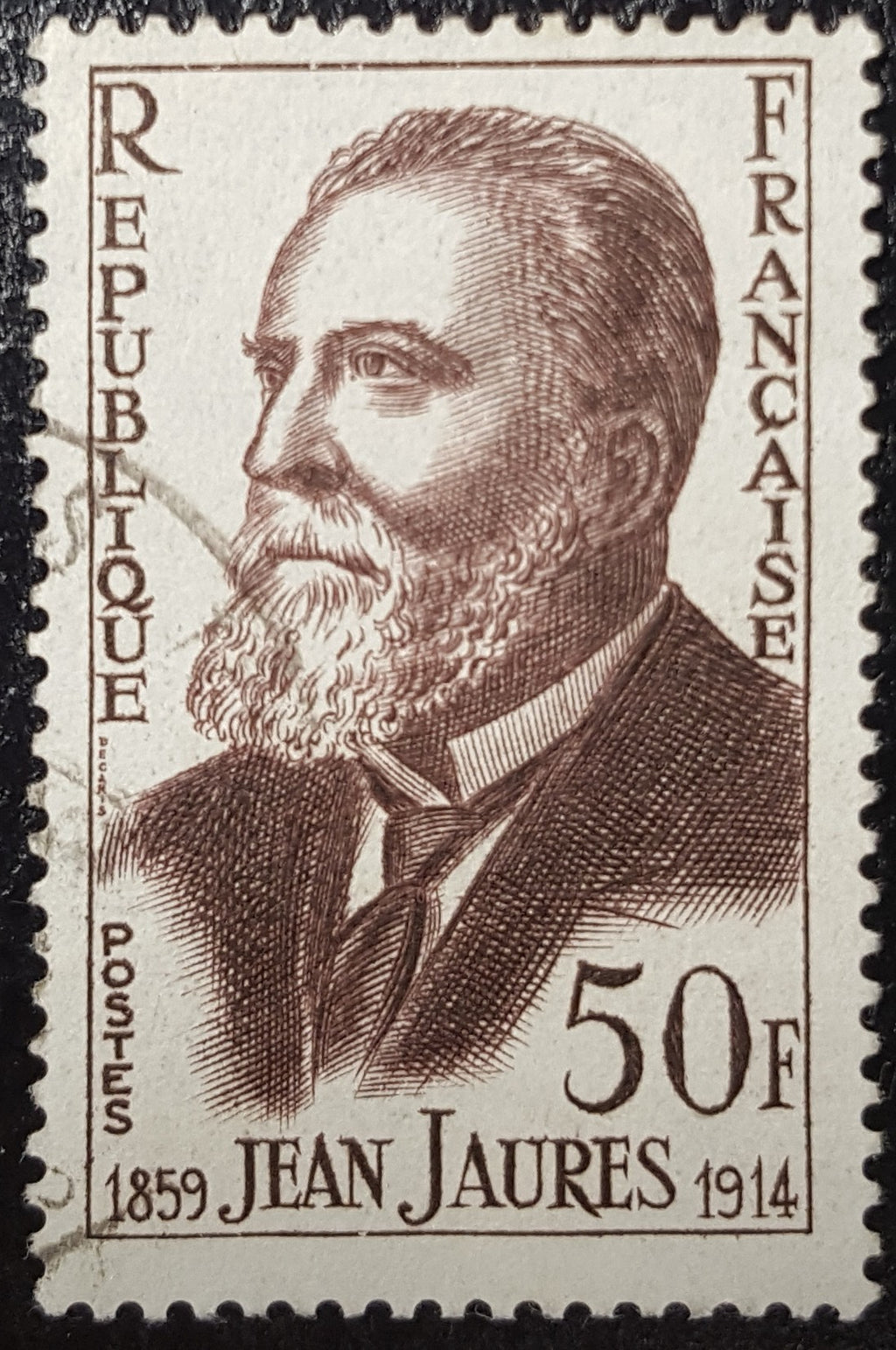 YT1217 Jean Jaurès 50F 1959
