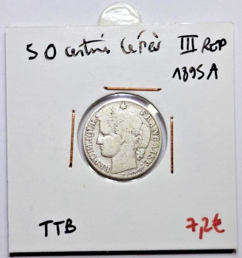 50 Centimes Cérès III Rep 1895 A TTB