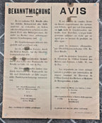 Affiche allemande Interdiction de vendre des métaux non ferreux Oberfeldkommandantur 670 Lille 1940-1944