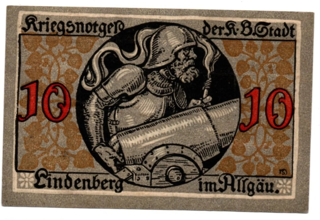 75 Pfennigs Notgeld 1917 Lindenberg im Allgäu (Allemagne)