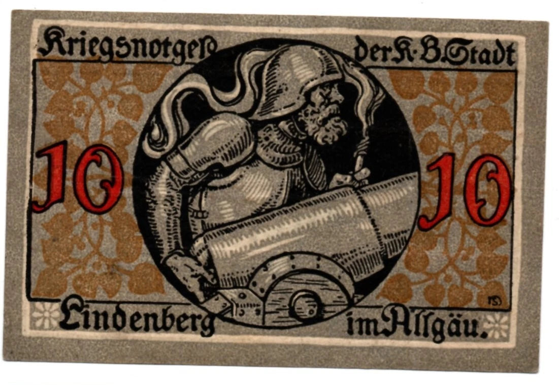 75 Pfennigs Notgeld 1917 Lindenberg im Allgäu (Allemagne)