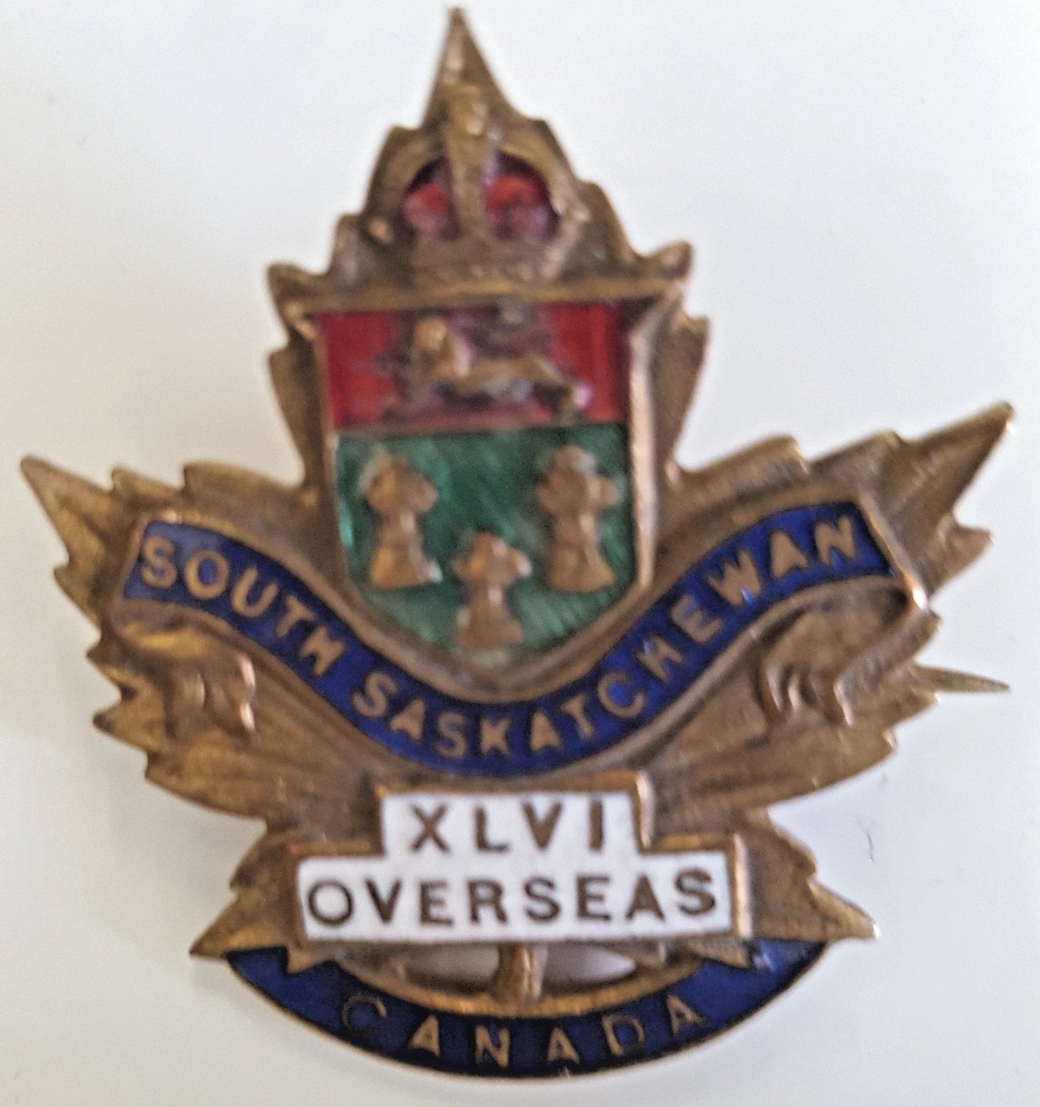 Sweetheart Brooch 46th battalion Canadian CEF WW1