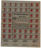 Carte rationnement viande Reichsfleischkarte 1920