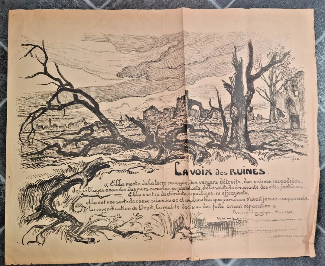 Affiche La voix des ruines 1918