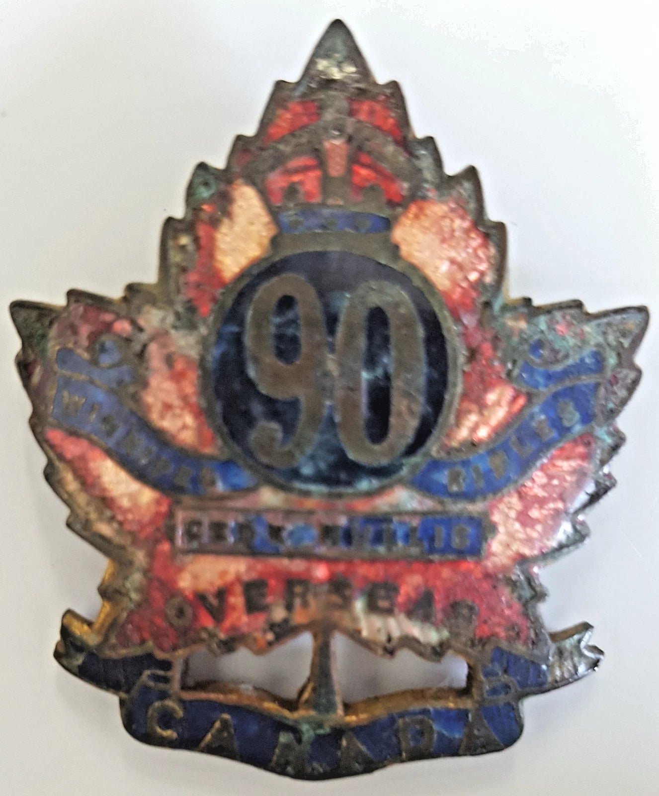 Sweetheart Brooch 90th battalion Canadian CEF WW1