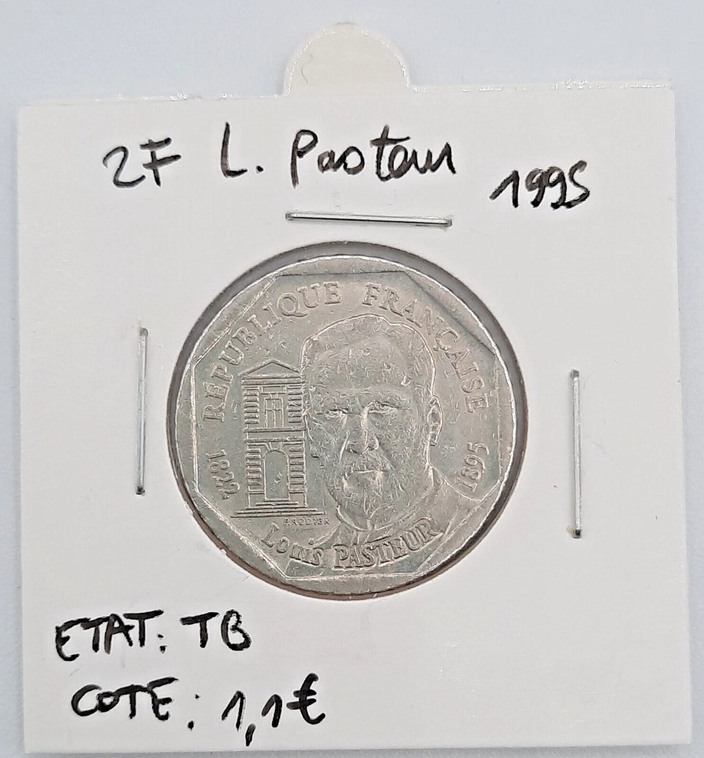2 Francs Pasteur 1995 TTB