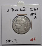 1 Franc Cérès III Rep 1887 A SUP