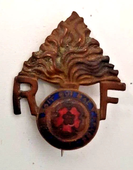 Sweetheart Tie Bar Royal Fusiliers Regiment enameld WW1