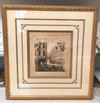 Gravure Architectes des régions dévastées dans un magnifique cadre sur mesure