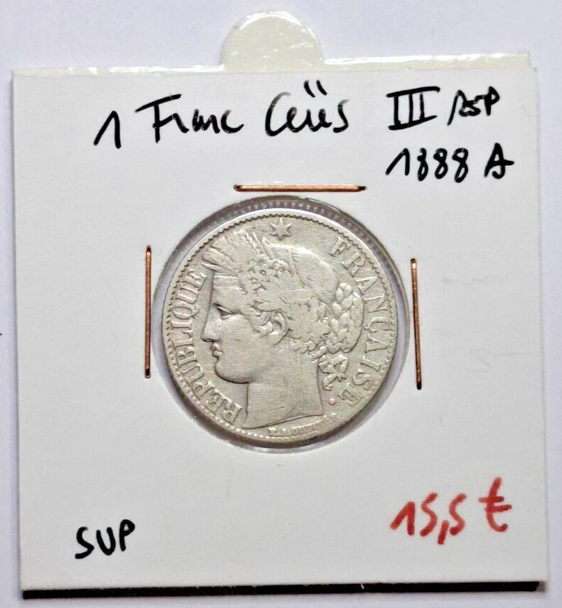1 Franc Cérès III Rep 1888 A SUP