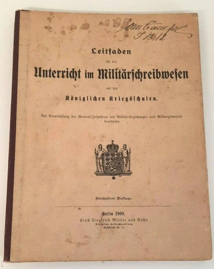Leitfaden für den Unterricht im Militärschreibwesen 1909