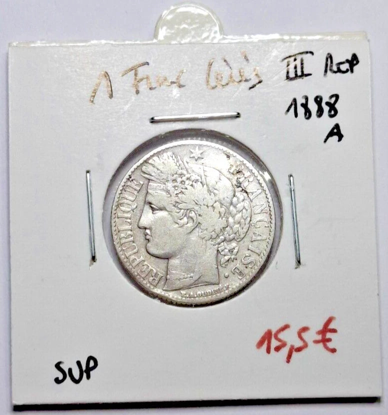 1 Franc Cérès III Rep 1888 A SUP