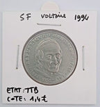 5 Francs Voltaire 1994 TTB
