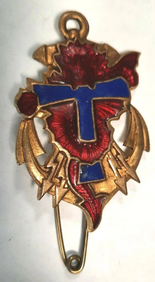 Transmissions des Troupes Françaises en E.O, dos lisse embouti