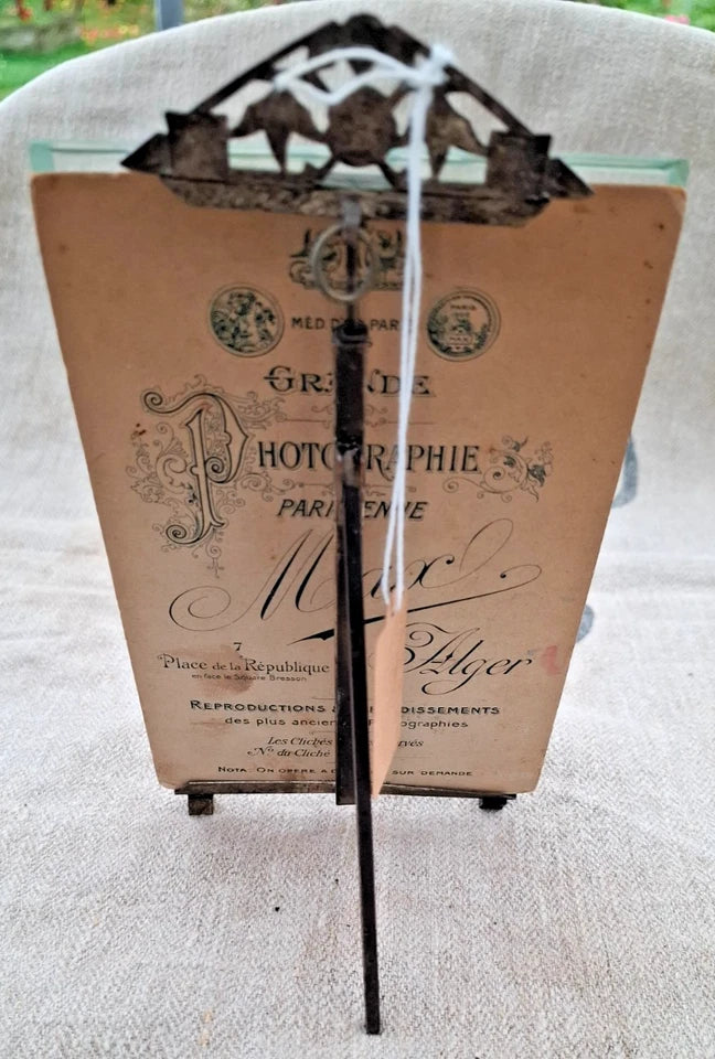 Cadre photo zouave en famille Alger verre biseauté