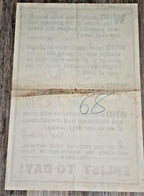 "Enlist To-day" genuine WW1 Army recruiting poster