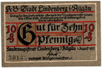 75 Pfennigs Notgeld 1917 Lindenberg im Allgäu (Allemagne)
