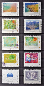 Lot de 20 timbres lettre verte 20gr personnalisés (publicité)