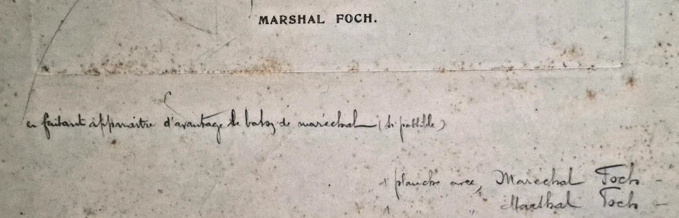 Portrait original du Maréchal Foch réalisé pour une maison d'éditions de Paris