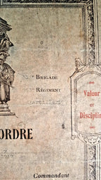 Citation du Pointeur Marcel Debonne du 253e Regt d'Artillerie 1917 MpF