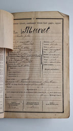 Livret de Claude Murat 1e Régiment du Génie. campagne Tunisie 1891-92