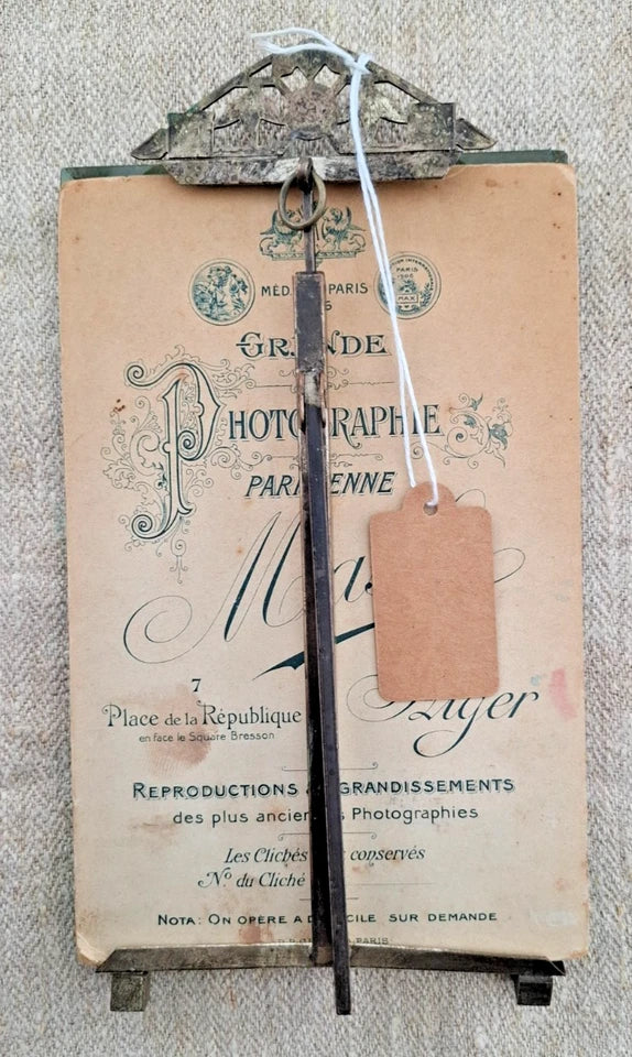 Cadre photo zouave en famille Alger verre biseauté