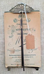 Cadre photo zouave en famille Alger verre biseauté