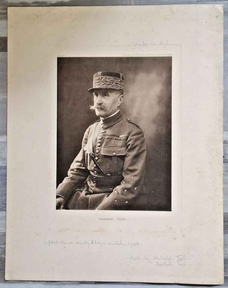 Portrait original du Maréchal Foch réalisé pour une maison d'éditions de Paris