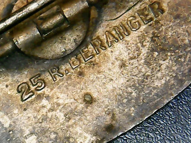 27° Régiment d’Artillerie Divisionnaire, canon vert, pastille lisse