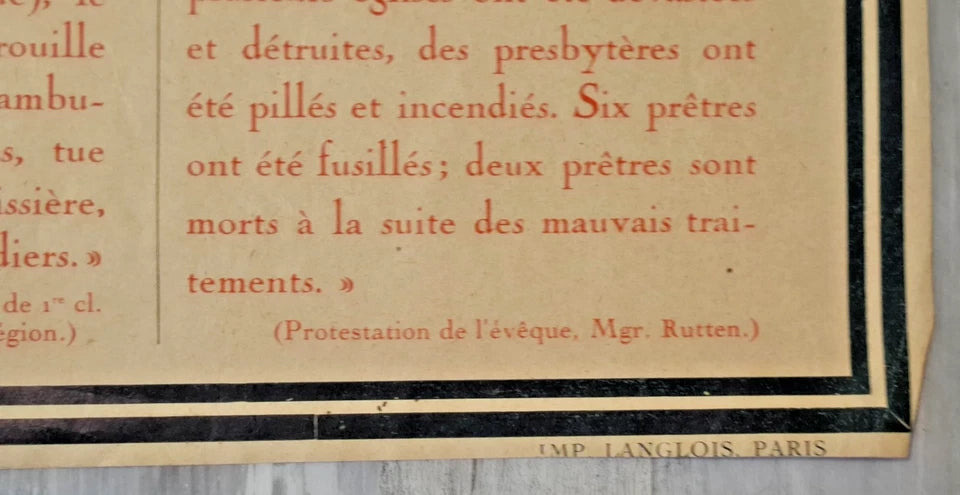 Affiche Pourquoi la Paix ne peut être fondée sur la parole de l'Allemagne 1916