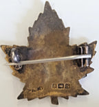 Sweetheart Brooch 1st Ontario battalion 1917 silver CEF