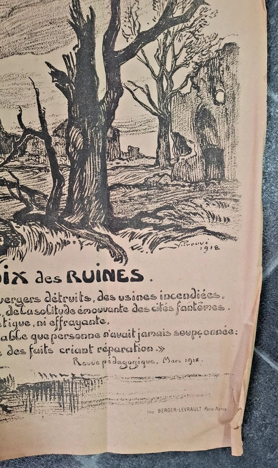 Affiche La voix des ruines 1918
