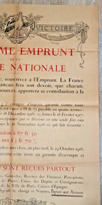 Affiche 2e emprunt de La défense nationale 1916