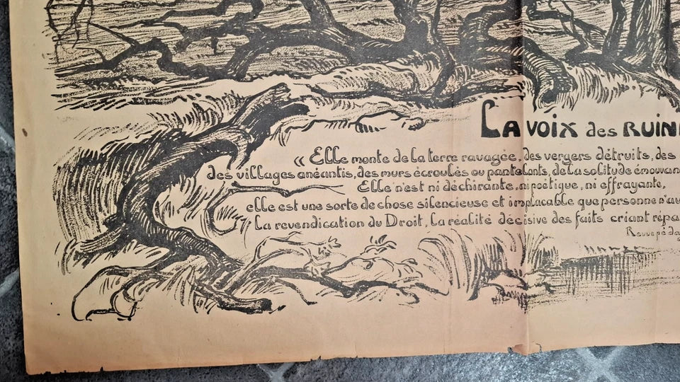 Affiche La voix des ruines 1918