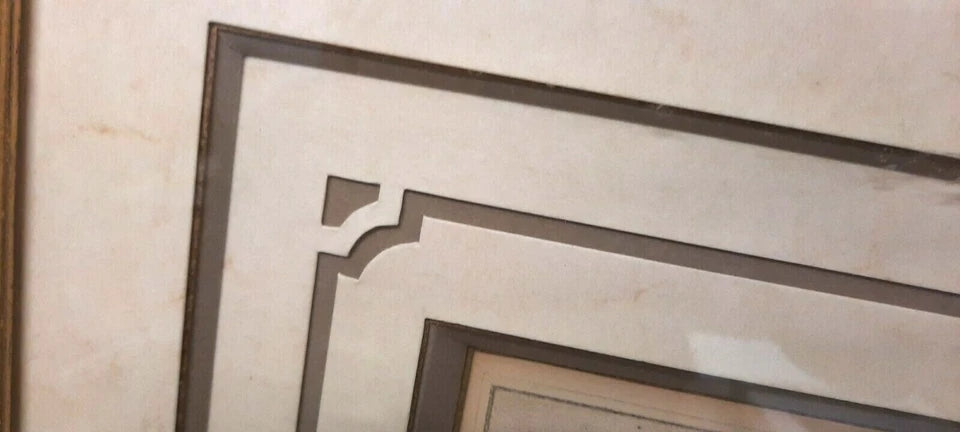 Gravure Architectes des régions dévastées dans un magnifique cadre sur mesure